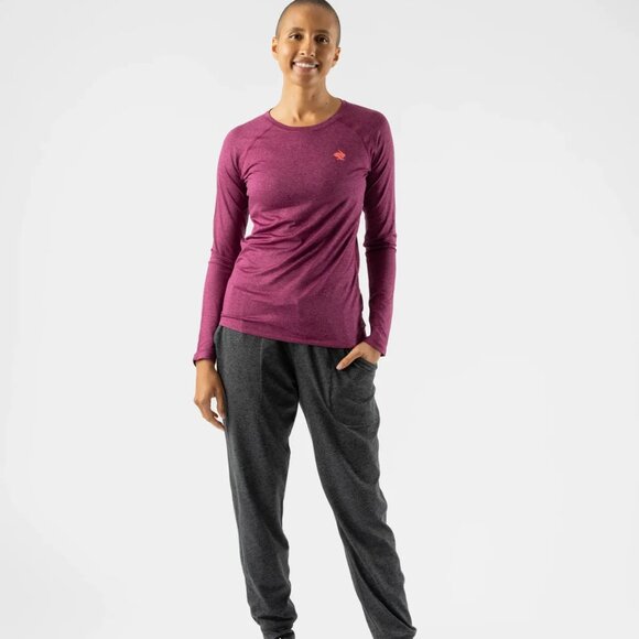 rabbit EZ Tee Long Sleeve Raspberry Grape L - Picture 3 of 14